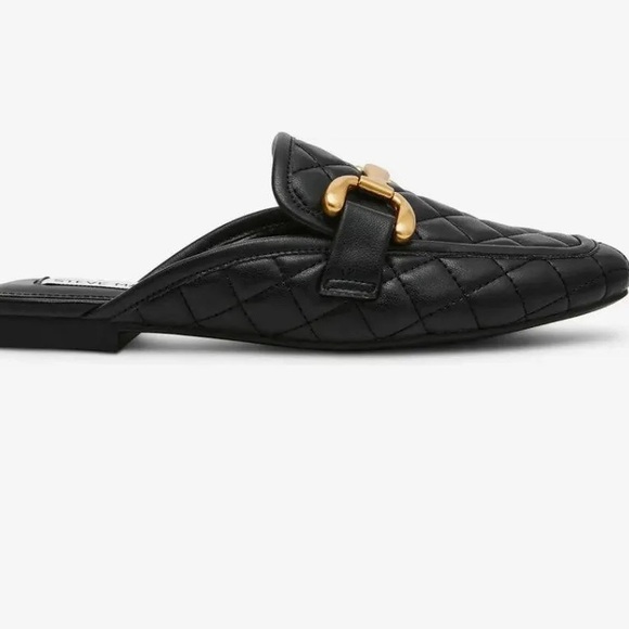 Steve Madden Kandi black crocodile embossed slip on mules with horse bit detail - Picture 12 of 12